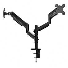 Lenovo A720 Pneumatic Full‑Motion Monitor Stand, Articulating Multi‑Direction Rotatable VESA Mount Bracket, One‑Hand Smooth Adjustment, Cable Management, Space‑Saving Ergonomic Riser For Large‑Screen Home Office Display - View 1