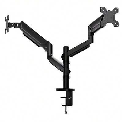 Lenovo A720 Pneumatic Full‑Motion Monitor Stand, Articulating Multi‑Direction Rotatable VESA Mount Bracket, One‑Hand Smooth Adjustment, Cable Management, Space‑Saving Ergonomic Riser For Large‑Screen Home Office Display