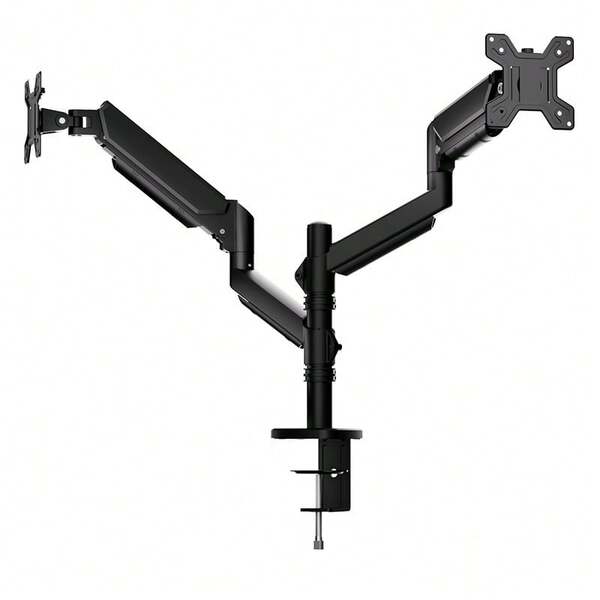 Lenovo A720 Pneumatic Full‑Motion Monitor Stand, Articulating Multi‑Direction Rotatable VESA Mount Bracket, One‑Hand Smooth Adjustment, Cable Management, Space‑Saving Ergonomic Riser For Large‑Screen Home Office Display