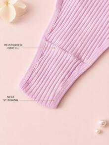 4pcs/Pack Women's Sexy Thong Soft Solid Color Minimalist Underwear - Multicolor - View 5