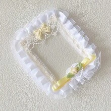 1 buah Sarung Kartu Dekorasi Renda Buatan Tangan, Bingkai Luar Pelindung Foto 3 Inci, Kotak Penyimpanan Kartu, Bingkai Dekoratif Pita Kain, Penutup Pelindung Koleksi Gambar, Cangkang Luar Koleksi Anime, Casing Pelindung Dekoratif Gambar, Sarung Pelindung Penyimpanan Foto, Bingkai Luar Gambar Idola, Cangkang Dekorasi Pita Lipit, Kotak Pelindung Pajangan Foto - A - View 15