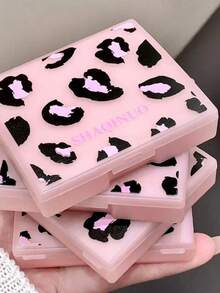 100pcs Leopard Print Oil Blotting Sheets, With Matching Leopard Pattern Square Powder Puff And Mirror, Designed For Oily Skin, Controls Oil And Absorbs Excess Facial Sebum, Suitable For Men And Women - Multicolor - View 8