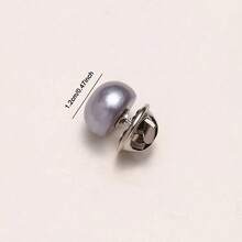 6/3/1pc Seamless Adjustable Plastic Decorative Buttons, Suitable For Shirts, Dresses, Jackets, Cardigans, Coats, And Other Fashionable Outfits. Features Pearl Sequin Flat Buttons For A Vintage Style.Crafts Supplies For Adults/Craft Supplies/Buttons - Mixed Colors - View 5