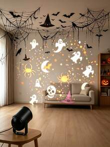 Halloween Atmosphere Projector Lamp, USB Plug‑In Power, Multi‑Angle Rotatable Bracket, Multi‑Style Festival Patterns, Decor Light For Living Room Indoor Wall & Home Party Scene - Projector Lamp - View 8
