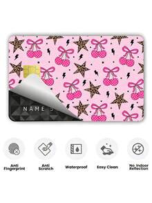4/2pcs Star Leopard Official Credit Card Privacy Protection Stickers, Cherry Blossom Pattern Birthday Gift PVC Material Anti-Fingerprint Anti-Scratch Wear-Resistant Card Skin, Card Protector, Suitable For Men, Women, Couples, Small Chip Cards, Bank Cards Decoration Stickers, Credit Cards, Transit Cards, Student Campus Cards Personalized DIY Customization - Multiple Styles - View 8