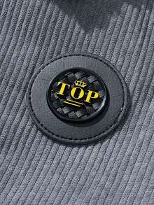 Men's Autumn/Winter Fashion Casual Corduroy Jacket, Minimalist Versatile Stylish Men's Jacket Coat, Suitable For Daily Commute And Vacation - Grey - View 6