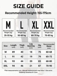 1pc Black 170G Non-Fleece/330G Thick Fleece Lined High Waist Warm Pants, Suitable For Cold Winter Daily Casual Wear - Multicolor - View 6
