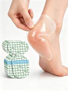 20/10/1pc Heel Cushions, Invisible Transparent Gel Heel Protectors, Self-Adhesive Anti-Chafing Anti-Blister Foot Care Pads, Soft Heel Pads, Suitable For High Heels And Loose Shoes, Practical Daily Foot Care Accessory To Relieve Foot Pain - Multi-color - View 3