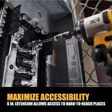 DEWALT DWADENDEXT‑2 4‑In‑1 Double‑Ended Nut Driver, Multi‑Function Impact Drive Bit, Power Tool Accessories - DWADENDEXT-2 - View 3