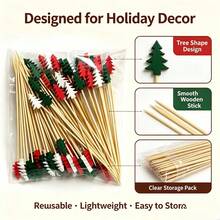 199/99/50/10pcs Appetizer/Sandwich/Fruit Image, Size 4.7 Inches, Pattern Includes Tropical Turtle And Bamboo Leaves, Suitable For Party Supplies, Birthday Decoration, Wedding, Club, Fruit, Cupcake, Burger BBQ Snacks. - Multicolor - View 5