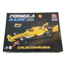 Formula Basic Racing Car Building Blocks - Gelb - Übersicht 3