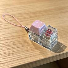 1 móc khóa phụ kiện mặt dây chuyền keycap bàn phím, charm keycap DIY sáng tạo, phù hợp trang trí cho ba lô, túi xách, móc chìa khóa cầm tay - Nhiều màu - Xem 11
