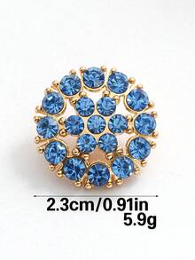 10pcs/Pack Snowflake Hollow Rhinestone High-End Metal Buttons, Suitable For Skirts, Dresses, Cardigans, Hand-Sewn Buttons, Suitable For Coats, Sweaters, Suits, Evening Gowns, Tops Decorative Buttons, Shoes And Hats Gift Boxes, DIY Accessories - Multicolor - View 22