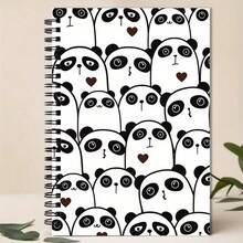 Adorable Panda Spiral Notebook - , College Ruled Journal Featuring Premium Paper, Convenient For Note-Taking, Studying, And Creative Writing - Perfect For Students And Professionals - One Book (50 Pages, 100 Pages) - View 10