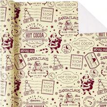 1 Roll Of Wrapping Paper Featuring Arctic Postal And Santa Claus Motifs, Printed On Coated Paper; Suitable For Christmas, Holiday Decorations, Birthday Parties, Gift Wrapping, And Holiday Gift Boxes-Dimensions: 43 Cm * 500 Cm (17 Inches * 16.4 Feet) - Multicolor - View 8