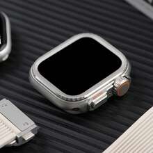 1pc Zinc Alloy Case Compatible With Apple Watch Series 9 8 7 45mm 45mm, Series 11/10 46mm, Ultra 49mm-Style Metal Bumper Protector Cover For Business & Daily Use - Multicolor - View 19