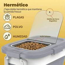 Contenedor Plegable Para Alimento De Mascotas 24L, Recipiente Para Croquetas De Perros Y Gatos, Ahorra Espacio, Práctico Y Fácil De Almacenar - predeterminado - Ver 4