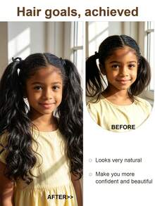 Tie-Up Double Wave Ponytail Hair Extensions, Synthetic Fiber Curly Drawstring Ponytail Wig, Suitable For Girls, Soft Large Wave Curly Hair Piece, Easy To Wear, Suitable For Daily, Halloween, Christmas Party And Cosplay, Multiple Lengths Available - Multicolor - View 5
