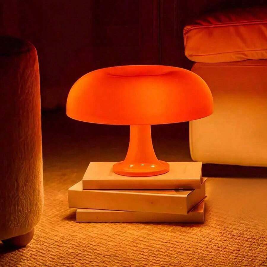 Lampu Meja LED Bentuk Jamur Gaya Minimalis Modern, Desain Klasik, Bertenaga USB/3 Warna Dapat Diredupkan, Cocok untuk Ruang Belajar, Ruang Tamu, Kamar Tidur, Meja Samping Tempat Tidur, Sempurna untuk Membaca dan Pajangan Dekoratif