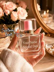 Customized Name Travel Perfume Bottle Refillable, Personalized Transparent Glass Perfume Spray Bottle, Customized Refillable Perfume Spray Bottle, Multi-Functional, Vintage, Unique, Ideal Gift For Her, Girlfriend, Her, Grandparents, Anniversary, Wedding - 30ml - View 2