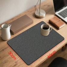 1pc Solid Color Drying Mat, Non-Slip Absorbent Wear-Resistant Coffee Machine Mat, Soft Diatomite Drainage Mat, Draining Mat, Coffee Mat, Bar Restaurant Mat, Pet Mat, Tableware Mat, Bathroom Mat, Countertop Mat For Dining Table Decor, Household Kitchen Supplies - Black - View 14