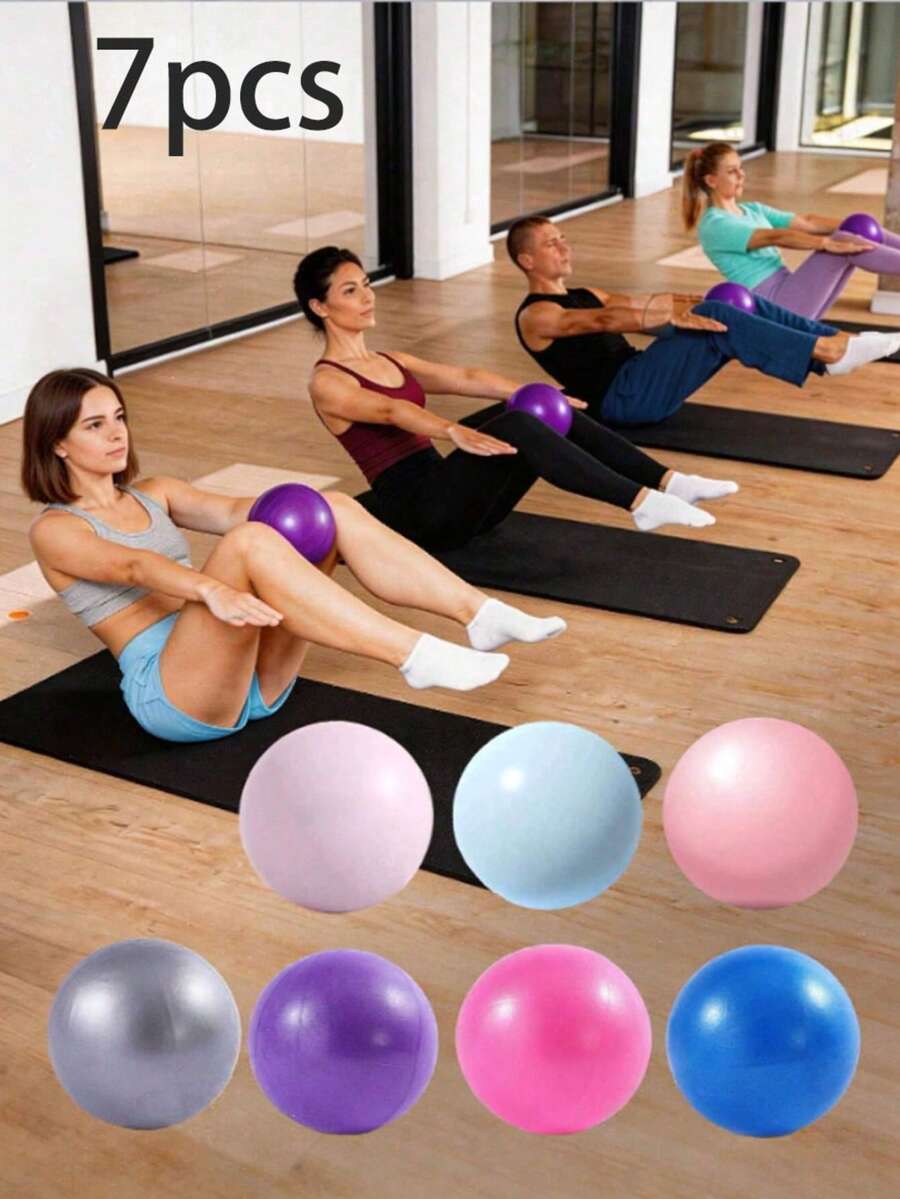 4pcs Ultra Soft 25cm Pilates Balls, Non-Slip Fitness Balls, Suitable For Core Training, Yoga, Stability Exercises, Home Fitness Equipment - View 1