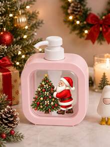 Christmas Themed Creative Home Bathroom Dispenser Bottle, Santa Claus And Christmas Tree Design Moisturizing Soap Dispenser Pump Bottle, Bathroom Essential, Themed Bathroom And Kitchen Hand Soap Dispenser Bottle, Christmas Style Hand Soap Dispenser Bottle, Suitable For Sink Decoration, Plastic Made, Suitable For Bathroom, Kitchen, Sink - Suitable For Soap, Hand Soap, Body Wash, Etc. - Creative Lotion Bottle, Lotion Dispenser, Dispenser, Bathroom, Back To School, Travel Storage Bottle, Teacher Gift, Christmas Gift - Multicolor - View 13