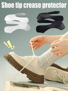 1/3/6 Pairs Anti-Wrinkle Shoe Toe Protector Pads, With Anti-Wrinkle Divider To Prevent Shoe Creasing, Lightweight Durable, Comfortable Breathable, Back To School Essential, Shoe Anti-Wrinkle Tool, Dormitory Essential - Multicolor - View 3