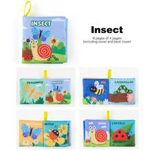 Buku Kain Edukatif untuk Bayi dan Balita, Membantu Mengembangkan Keterampilan Kognitif Dasar. Warna-warnanya lembut dan tidak merangsang, sesuai dengan preferensi bayi. Buku kain ini dapat dicuci dan digunakan kembali. - MultiWarna - View 10