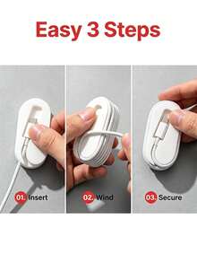 1/2pcs Portable Phone Charging Cable Organizer, Anti-Tangle, Suitable For Desktop And Travel, Travel Supplies, Data Cable Management, Portable Storage - A - View 8