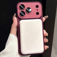 奢華鮮豔色彩磁吸手機殼，相容 iPhone 18 Pro Max 18 Pro，支援磁吸無線充電，附螢幕保護貼，相容 iPhone 16 Pro Max 17 Pro Max 16 Plus 17 12 11 15 14 13 - 櫻桃紅 - 查看 5
