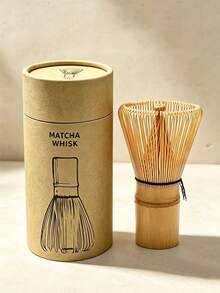1 Set Bamboo Matcha Whisk Holder, Matcha Scoop, Japanese Matcha Utensils, Matcha Accessories, Matcha Tools - Multicolor - View 1