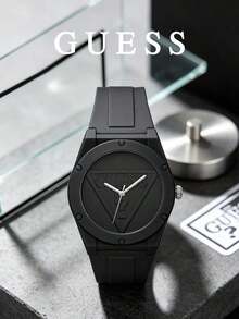 GUESS Sweet 純色一體式手錶，休閒日常穿搭配件，女孩禮品手錶 U0979L5/W0979L2/W0979L3/W0979L4 - 黑色 - 查看 8