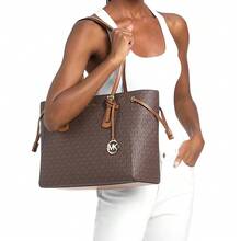 Michael Kors Voyager 印花女款單肩手提包 35R6GV6T7B 棕色 - 棕色35R6GV6T7B BROWN - 查看 2