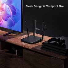 Wi-Fi 7 Router WAVLINK BE3600, Dual-Band Gigabit Mesh Wireless Router With MLO, 4096-QAM, 5dBi Antennas For Home/Office - US A Type Plug(110-127V) - View 8