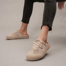 Women's Casual Sports Flat Shoes, Athletic Sandals - Khaki - View 7