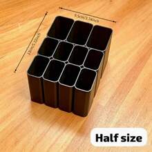 11/22-Slot Heavy Duty USB Cable Organizer Box/Tray, Desktop Cable Storage Box, Plastic Material, Essential Electronic Accessories Storage, Suitable For Home And Office Desktop Drawer Cable Organizer, Practical Home Storage Tool, Halloween, Graduation Season, Christmas, The Best Cable Organizer Box/Tray Gift - Square - View 5