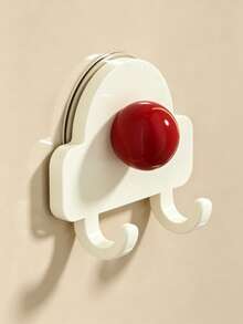 2pcs Adhesive Hooks For Bedside, Kitchen, Entryway, Coat Rack, Towel Storage, No Drilling Required - Multicolor - View 4