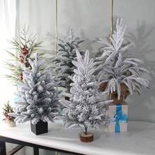 OBOVAY Mini Christmas Tree, Decorative Mini Artificial Christmas Tree With Lights, Snowflake Design, Suitable For Bedroom, Office, Small Space Desktop Decoration - Multicolor - View 9