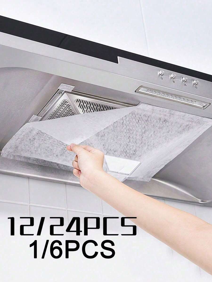 Disposable High-Efficiency Oil-Absorbing Smoke-Free Kitchen Range Hood Filter Paper, Universal Size, With Durable Adhesive Backing Protective Film - Multicolor - View 1