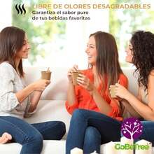 100 Vasos Desechables de Cartón Kraft 210 ml / 7 oz. Resistentes, A Prueba de Fugas. Ideal para Café, Té y Bebidas Refrescantes. - 100 unidad(paquete de 1) - Ver 5