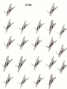 A Set Of 11/21/51 Mini Metal Clips, Christmas Flower Mini Clips, Christmas Tree Ornaments, And Wedding Party Decoration Supplies - Multicolor - View 1