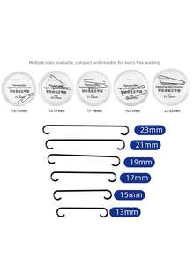 1pc Toe Bracket, Flexible Toe Nail Straightening Strip, Suitable For Curved Toe Nails, Invisible Toe Nail Lifting Support Clip, Portable Foot Care Pedicure Tool, Suitable For Wearing Shoes, Walking And Daily Use - Multicolor - View 4