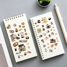 Coffee Afternoon Tea Stickers For Phone Case, Keyboard, Tablet, Diary, Laptop, Planner, Guitar, Helmet, Skateboard - Coffee - View 5