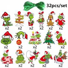 The Grinch 32/25/20/15件組聖誕主題派對吊飾，聖誕樹裝飾品，聖誕樹裝飾 - 多色 - 查看 9