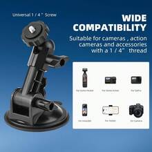 Car Suction Cup Mount Bracket For Osmo Pocket 3/4, Action Camera Accessories, Car Suction Cup Adapter Frame - View 6