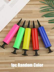 1/3pcs Balloon Inflator Pump, Manual Press Portable Plastic Balloon Pump, Suitable For Birthday Party Supplies (Random Color), Christmas - One Size Fits All - View 2