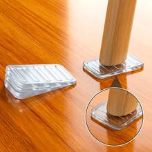 8/16pcs Transparent Furniture Leveling Pads, Non-Slip Adjustable Height Pads, Used For Unstable Table, Chair, Cabinet Legs Furniture Balancing Pads - Furniture Foot Balancing Pad - View 2
