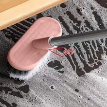 Long Handle Cleaning Brush, Perfect For Bathroom Cleaning. Its Sturdy Bristles Effectively Remove Stubborn Stains. Designed For Easy Use, Keeping Hands Clean. Ideal For Deep Cleaning Toilets. - Multi-color - View 6