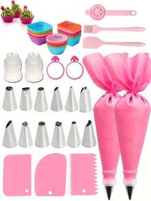 4/15/36pcs/Set Silicone Muffin Cups, Reusable Cupcake Liners, Non-Stick Cake Molds, Heat-Resistant Oven Baking Cups, Silicone Lunch Box Dividers Lunch Accessories Set, Back To School Supplies, Suitable For Home DIY Baking - Multicolor - View 11